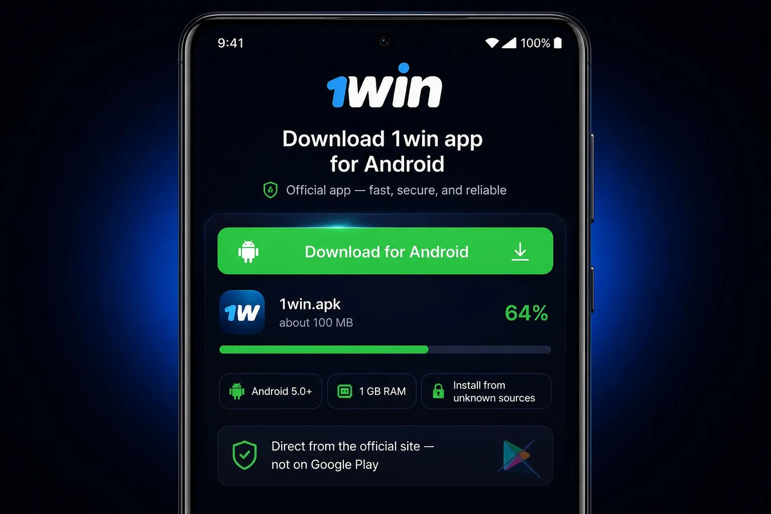 Getting the 1Win app on your Android phone